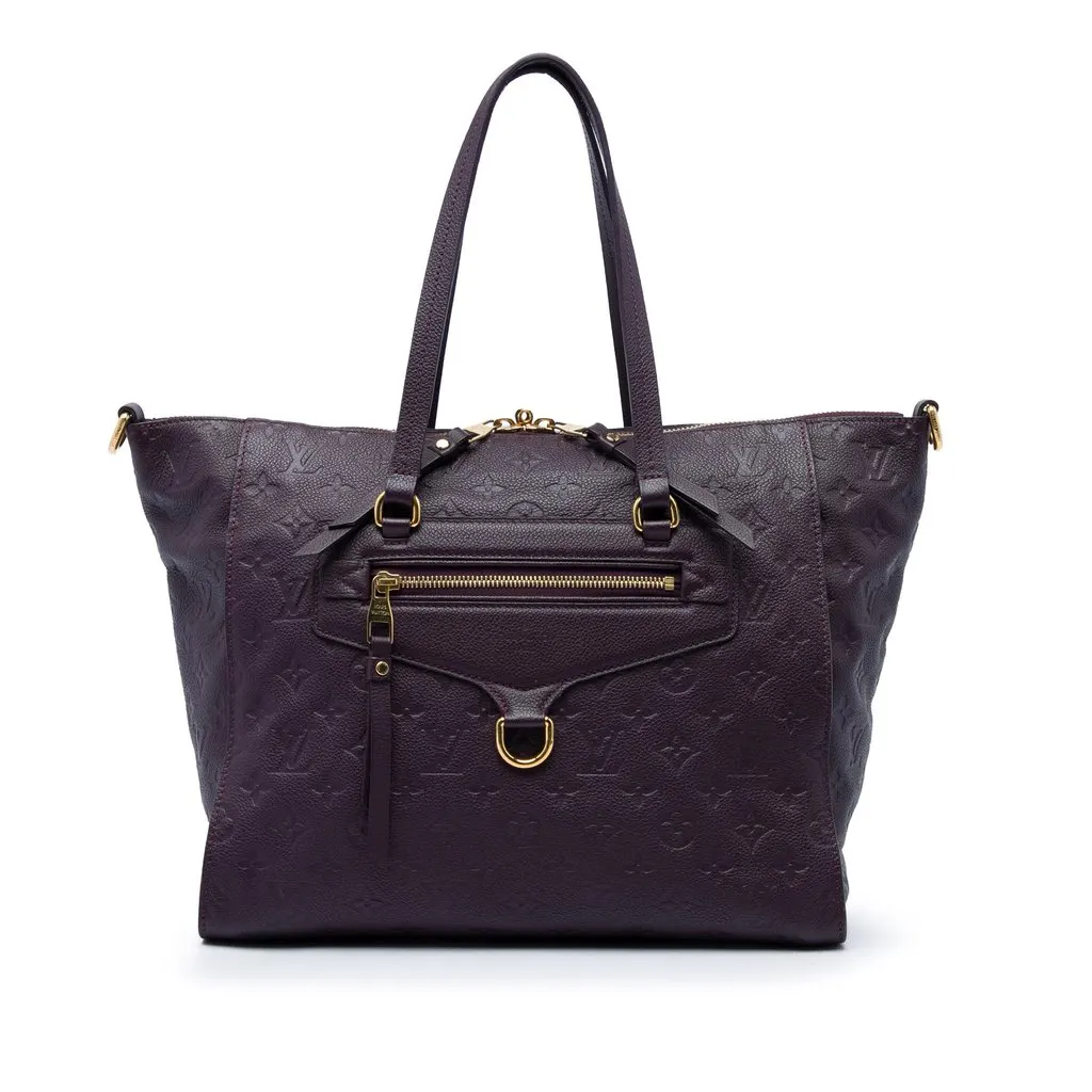 Louis Vuitton Monogram Empreinte Lumineuse PM Purple Leather Good - Front View