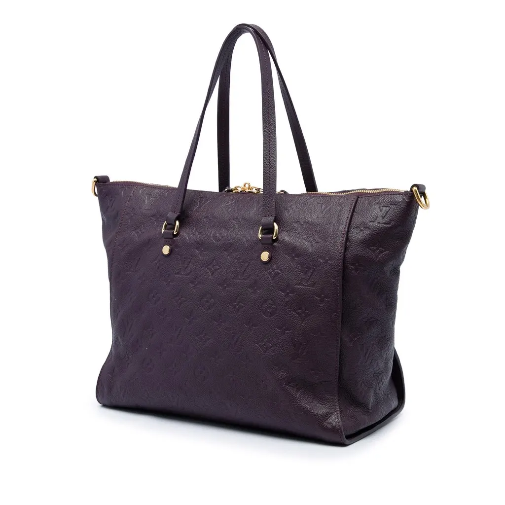Louis Vuitton Monogram Empreinte Lumineuse PM Purple Leather Good - Back View