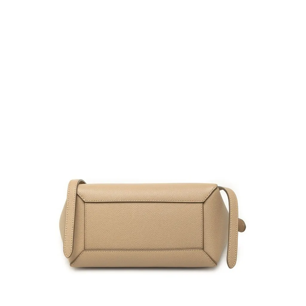 Celine Nano Grained Calfskin Belt Bag Beige Leather Very good - Inside View