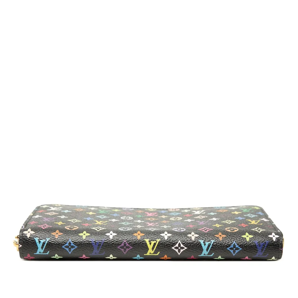 Louis Vuitton Monogram Multicolore Zippy Wallet Black Canvas Very good - Back View