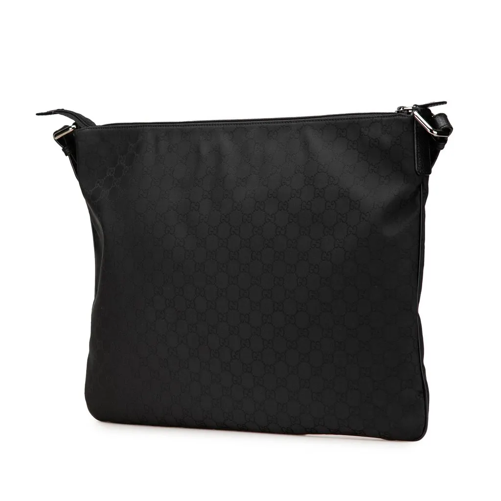 Gucci GG Nylon Crossbody Black Good - Back View