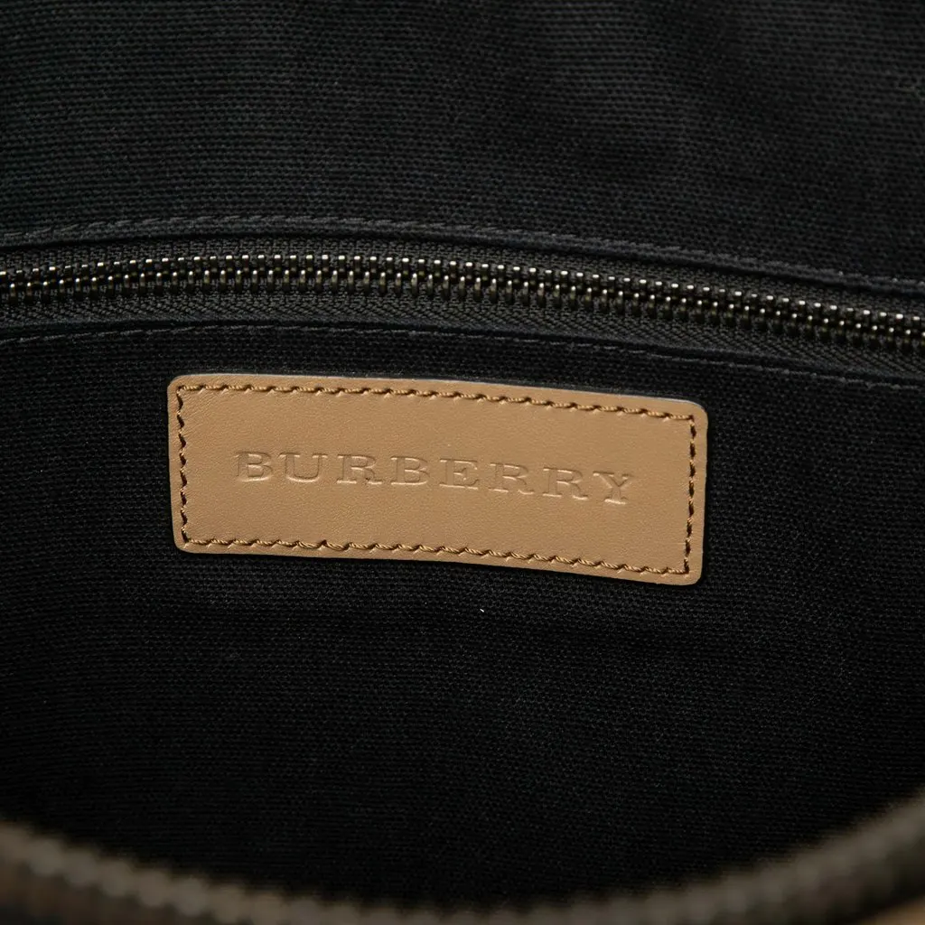 Burberry Smoke Check Coated Canvas Clinton Business Bag MultiColor Very good - Box View