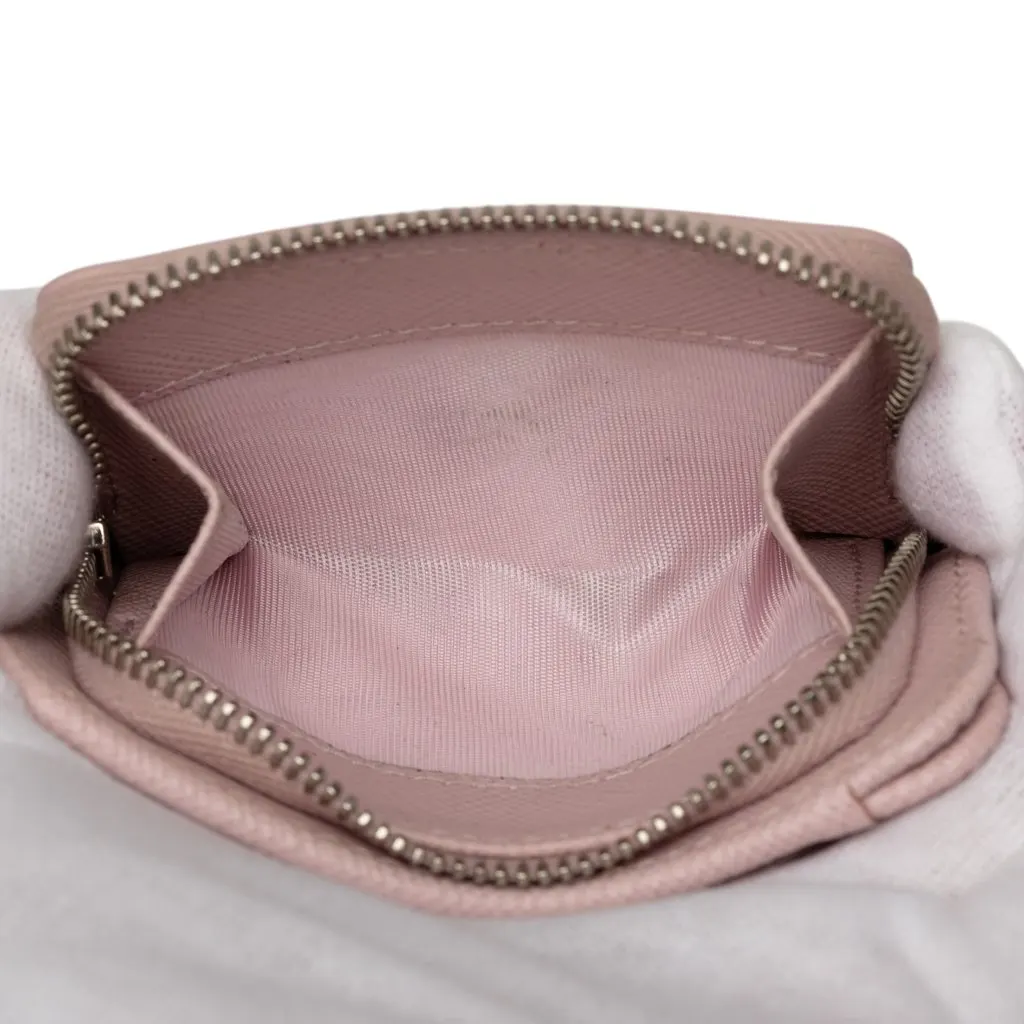 Prada Saffiano Trifold Small Wallet Pink Leather Very good - Box View