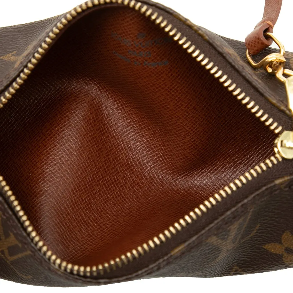 Louis Vuitton Monogram Papillon Pochette Brown Very good - Model View