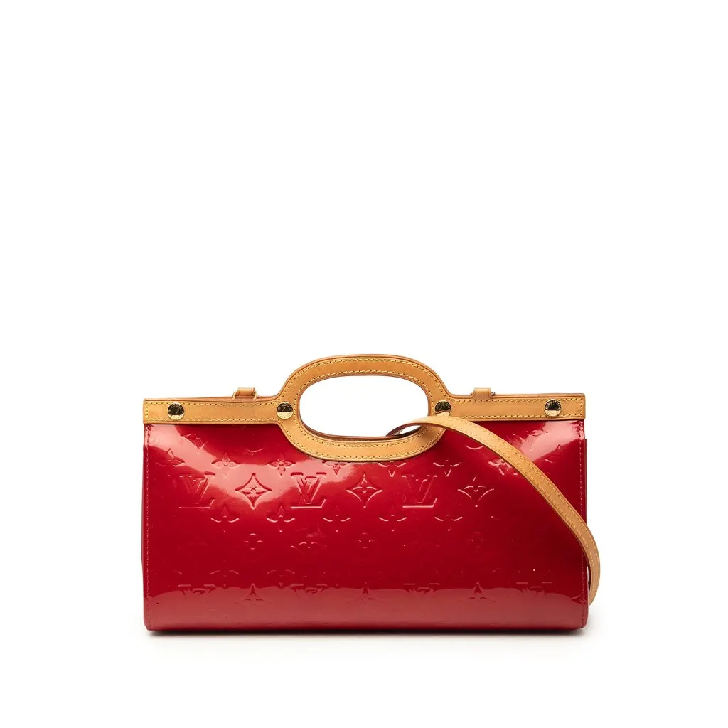Louis Vuitton Monogram Vernis Roxbury Drive Red Leather Very good - Front View