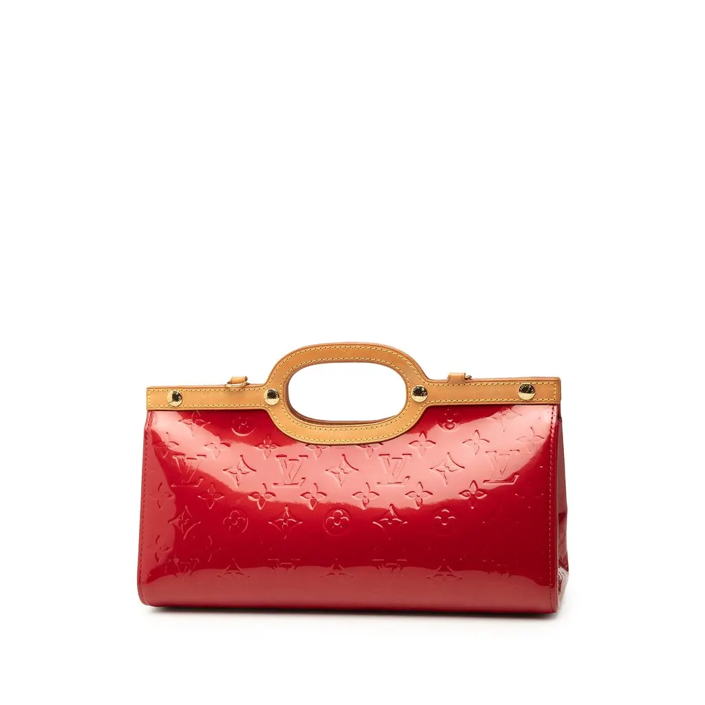 Louis Vuitton Monogram Vernis Roxbury Drive Red Leather Very good - Back View