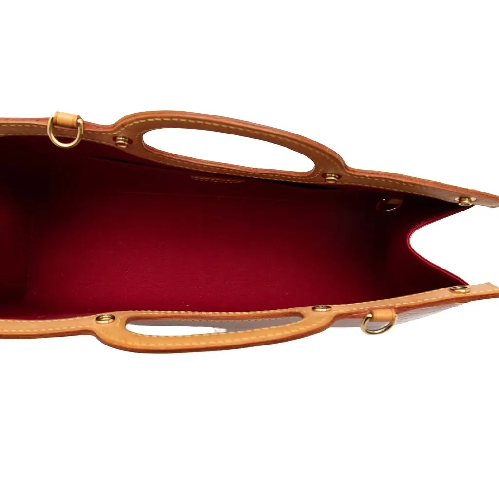 Louis Vuitton Monogram Vernis Roxbury Drive Red Leather Very good - Model View