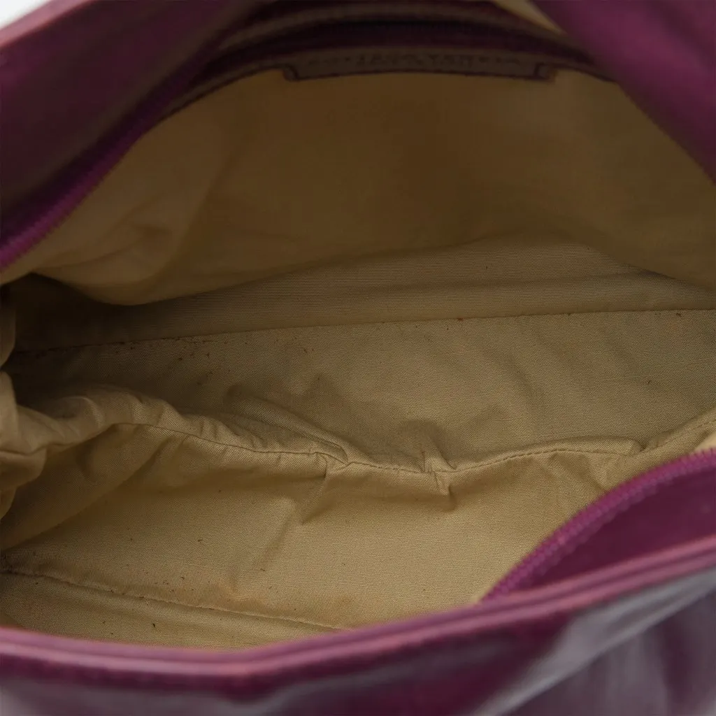 Bottega Veneta Intrecciato Trimmed Nappa Crossbody Purple Leather Very good - Model View