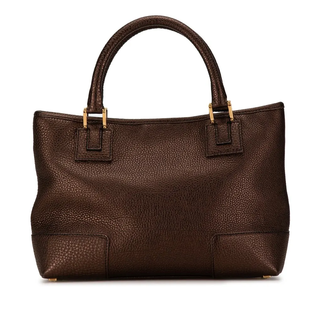 Loewe Fusta Tote Brown Leather Very good - Inside View