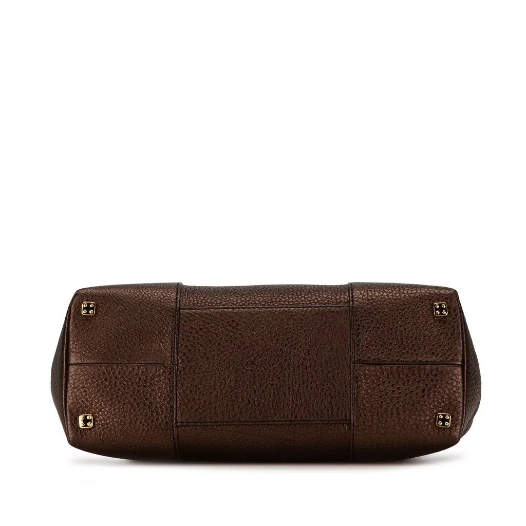 Loewe Fusta Tote Brown Leather Very good - Model View