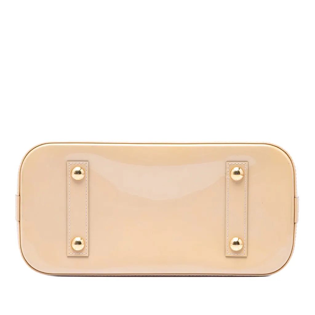 Louis Vuitton Monogram Vernis Alma PM Beige Leather Very good - Inside View