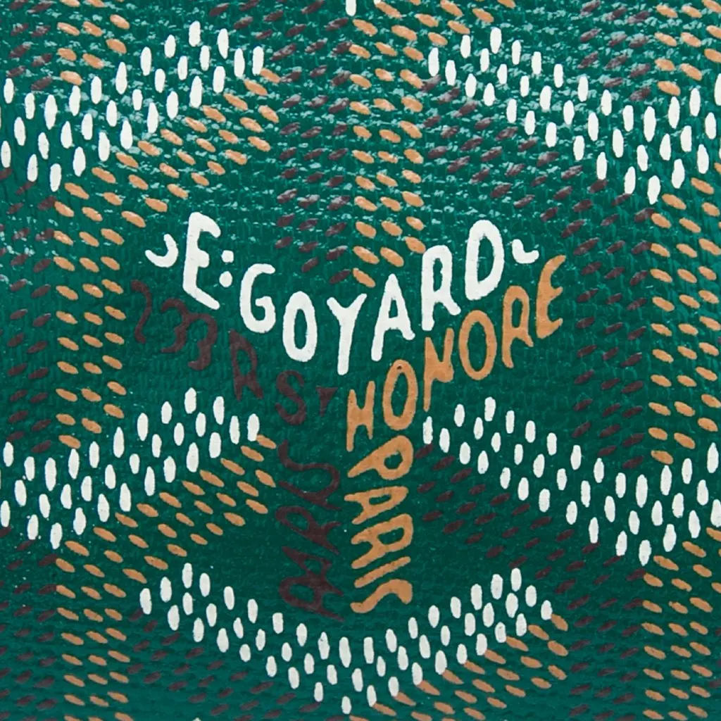 Goyard Mini Goyardine Saigon Souple Green Canvas Very good - Box View