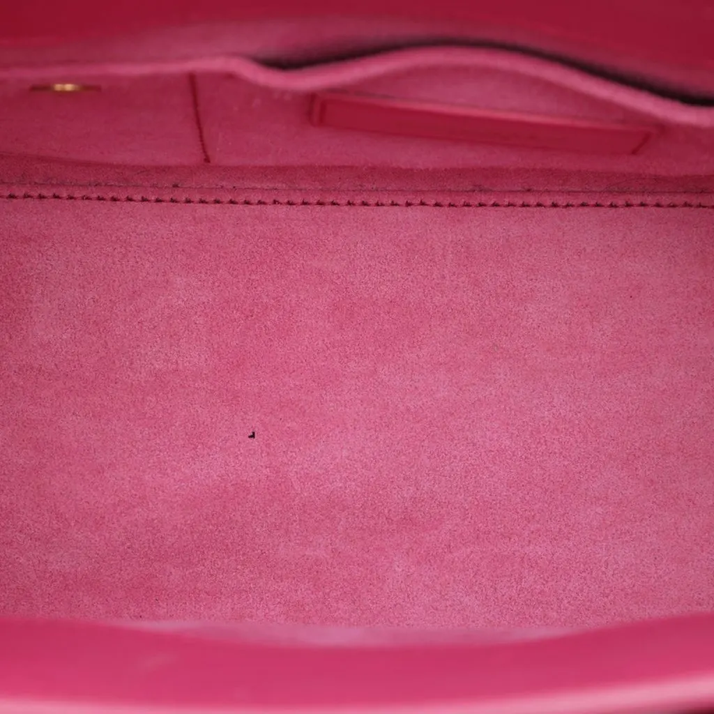 Saint Laurent Nano Leather Sac De Jour Satchel Pink Leather Very good - Model View