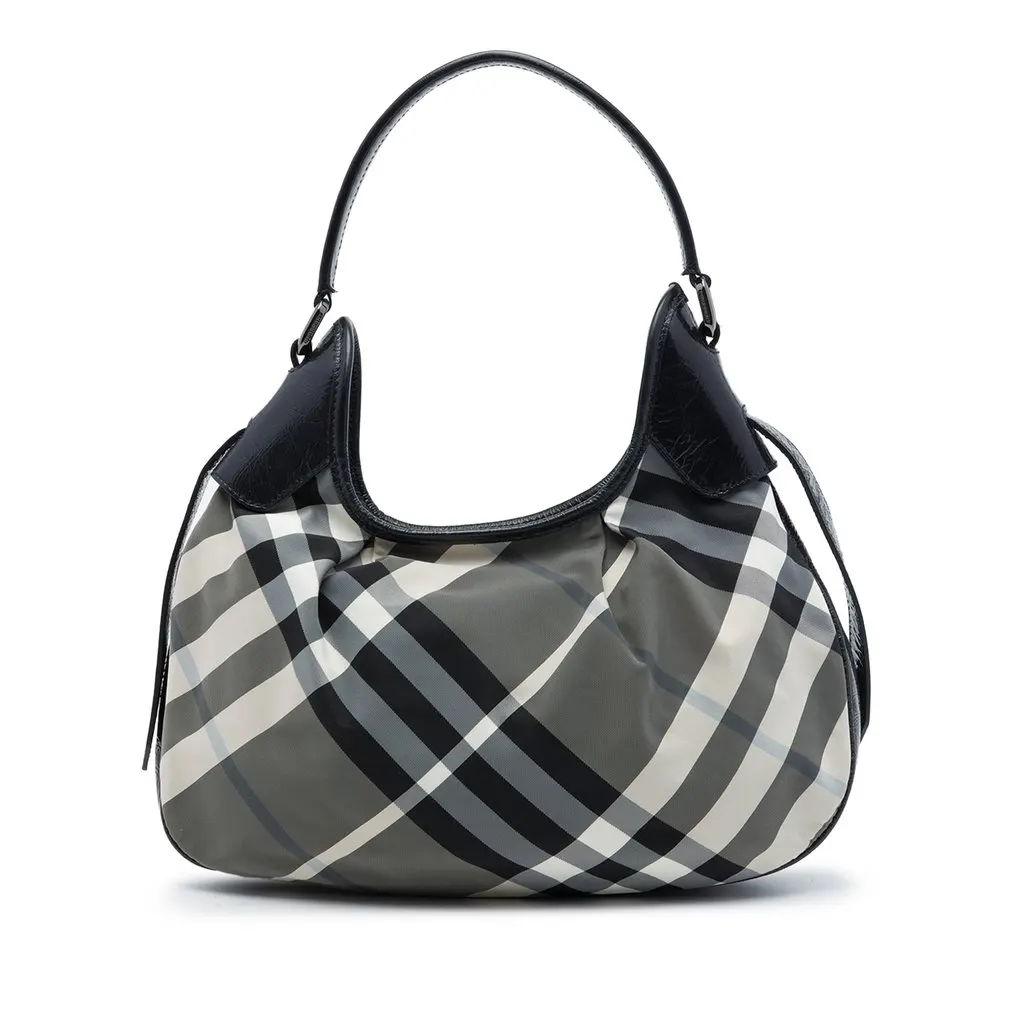 Burberry Beat Check Nylon Brooklyn Hobo MultiColor Very good - Front View