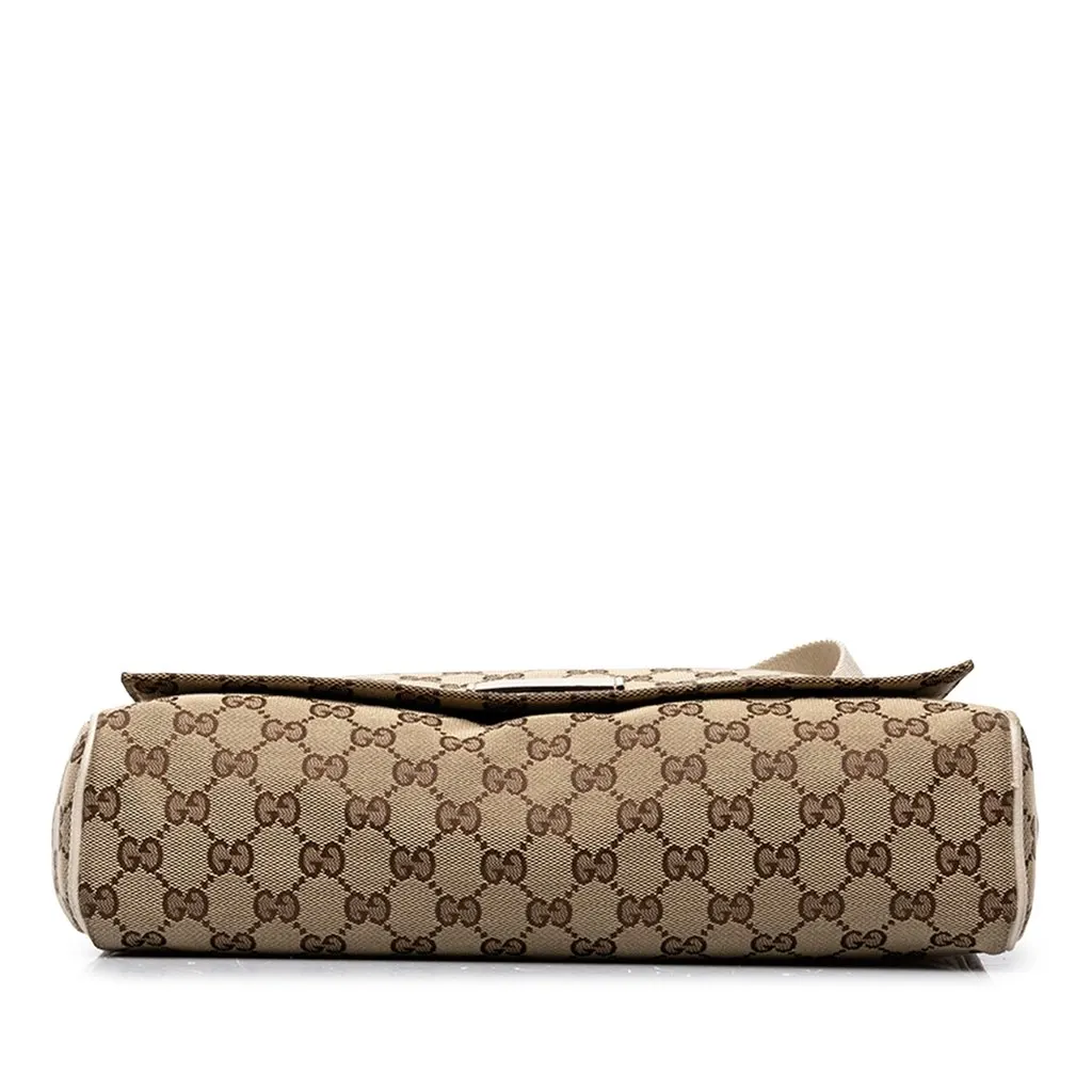 Gucci GG Canvas Crossbody Beige Canvas Good - Inside View