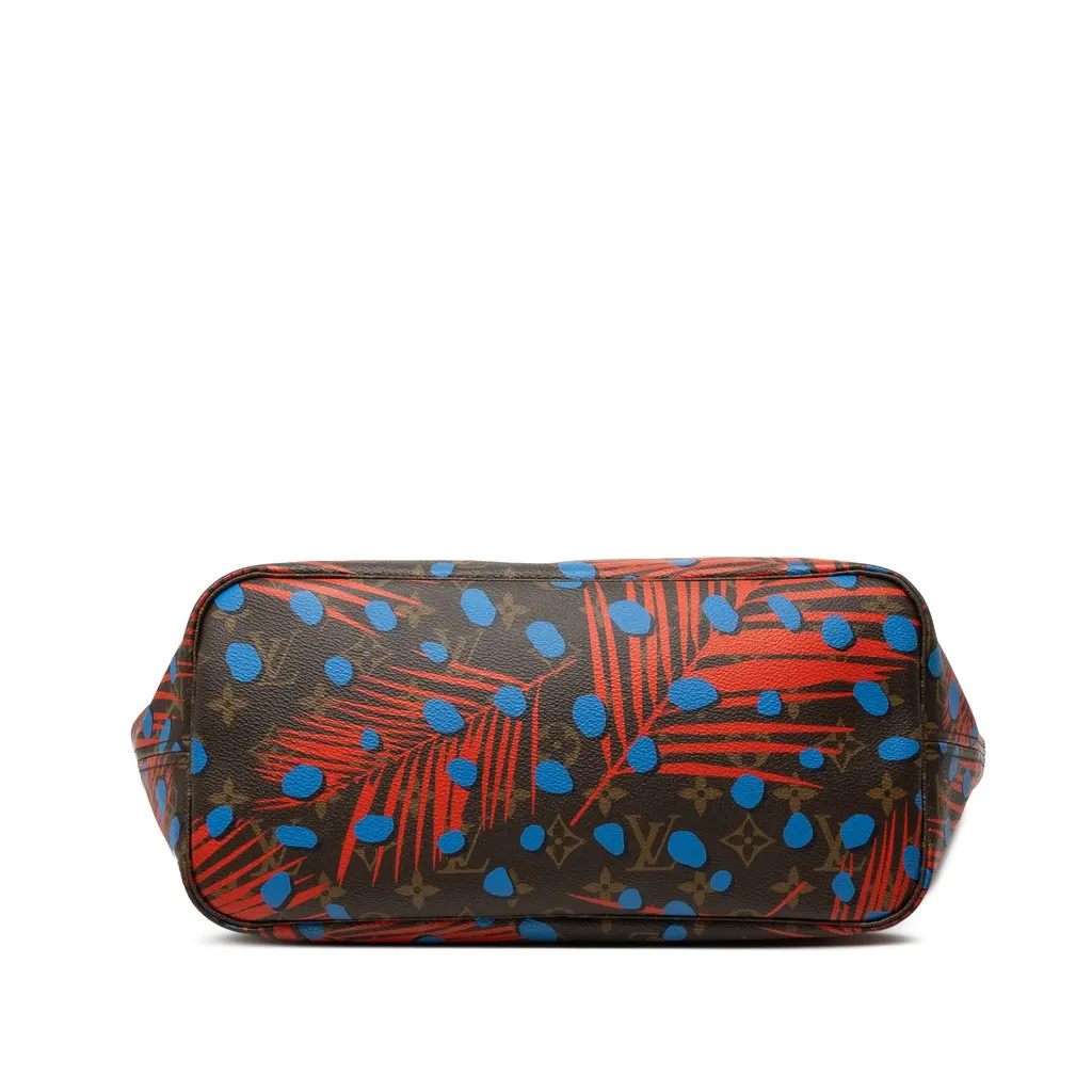 Louis Vuitton Monogram Jungle Dots Neverfull MM Brown Good - Inside View