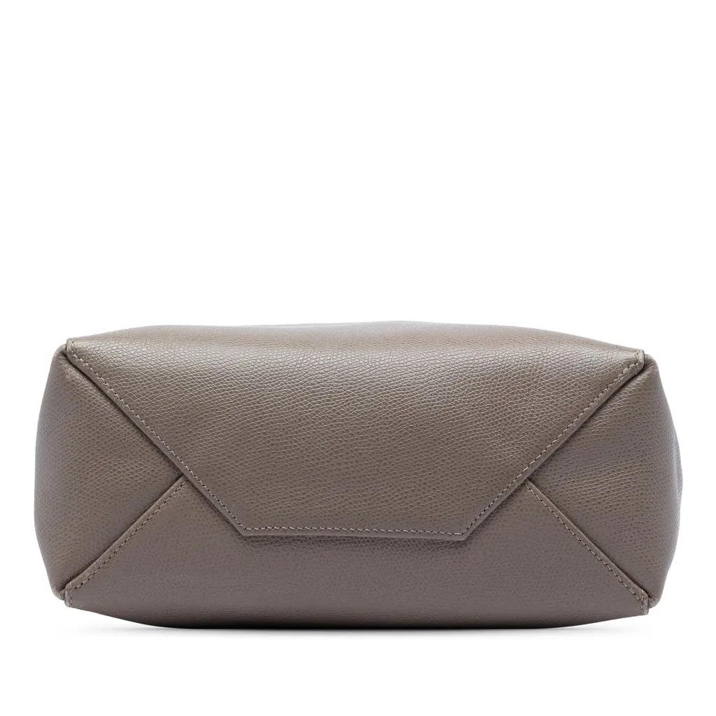Celine Small Bicolor Grained Calfskin Vertical Cabas Tote Blue Leather Very good - Inside View