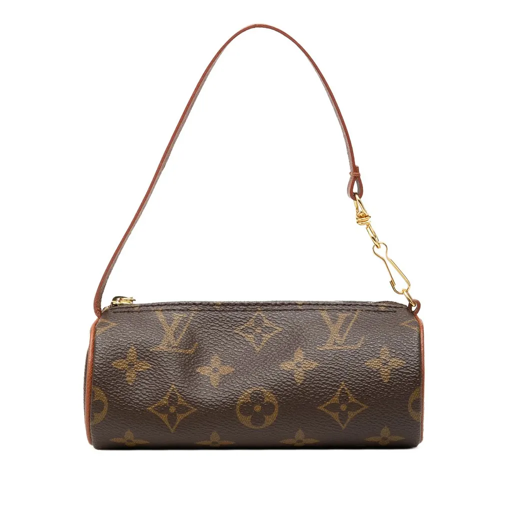 Louis Vuitton Monogram Papillon Pochette Brown Canvas Very good - Front View
