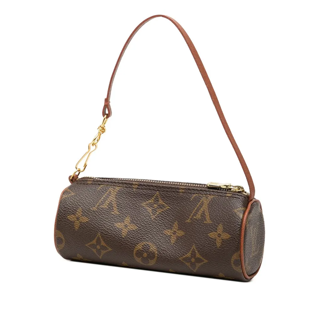Louis Vuitton Monogram Papillon Pochette Brown Canvas Very good - Back View