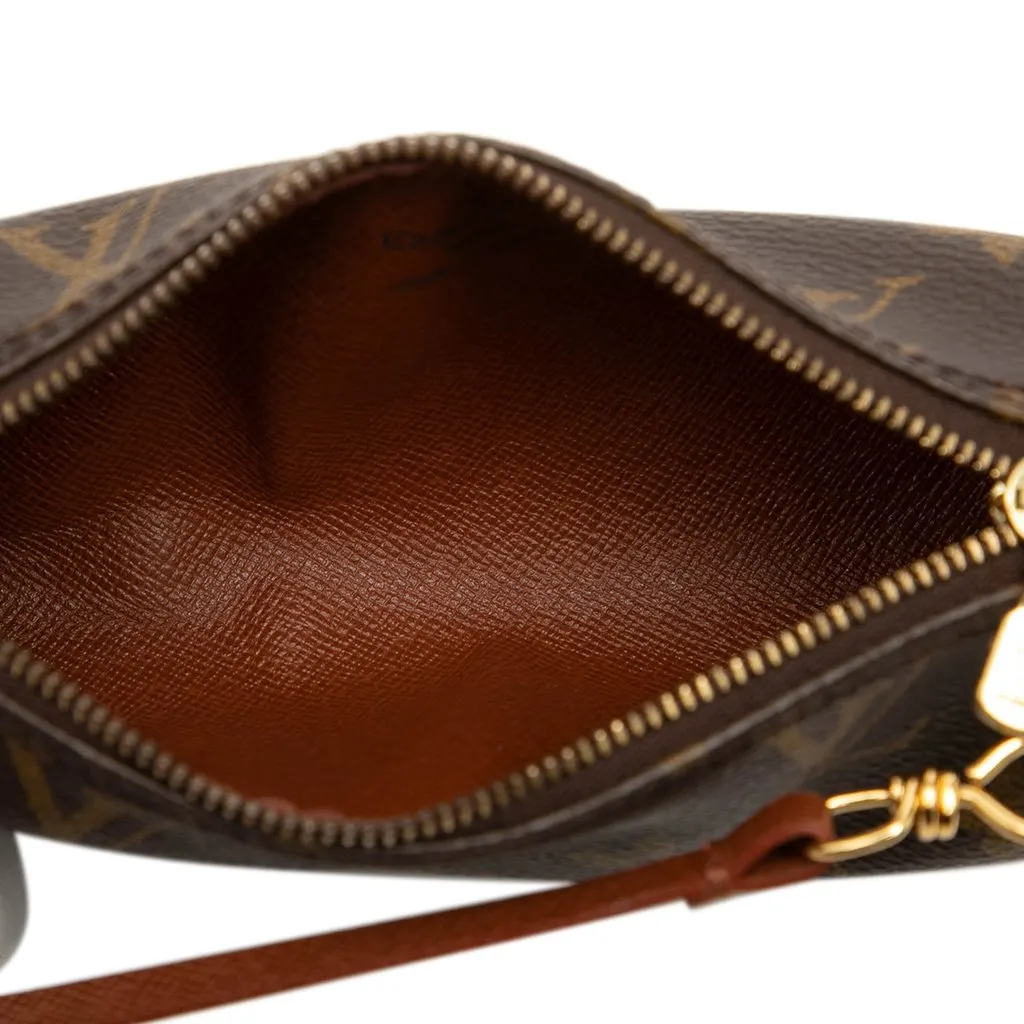 Louis Vuitton Monogram Papillon Pochette Brown Canvas Very good - Model View