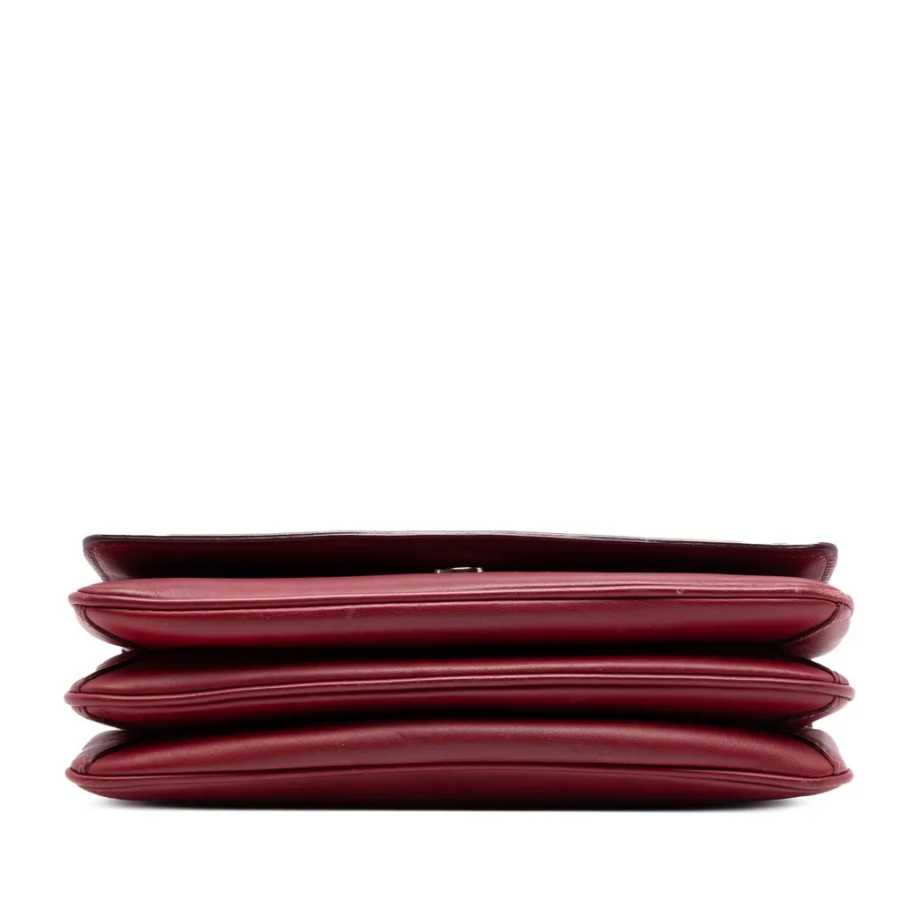 Prada Soft Calf Chain Crossbody Red Leather Very good - Inside View