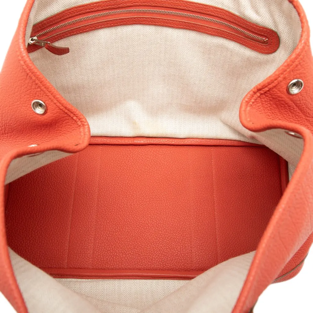 Hermès Negonda Garden Party 36 Red Leather Good - Model View