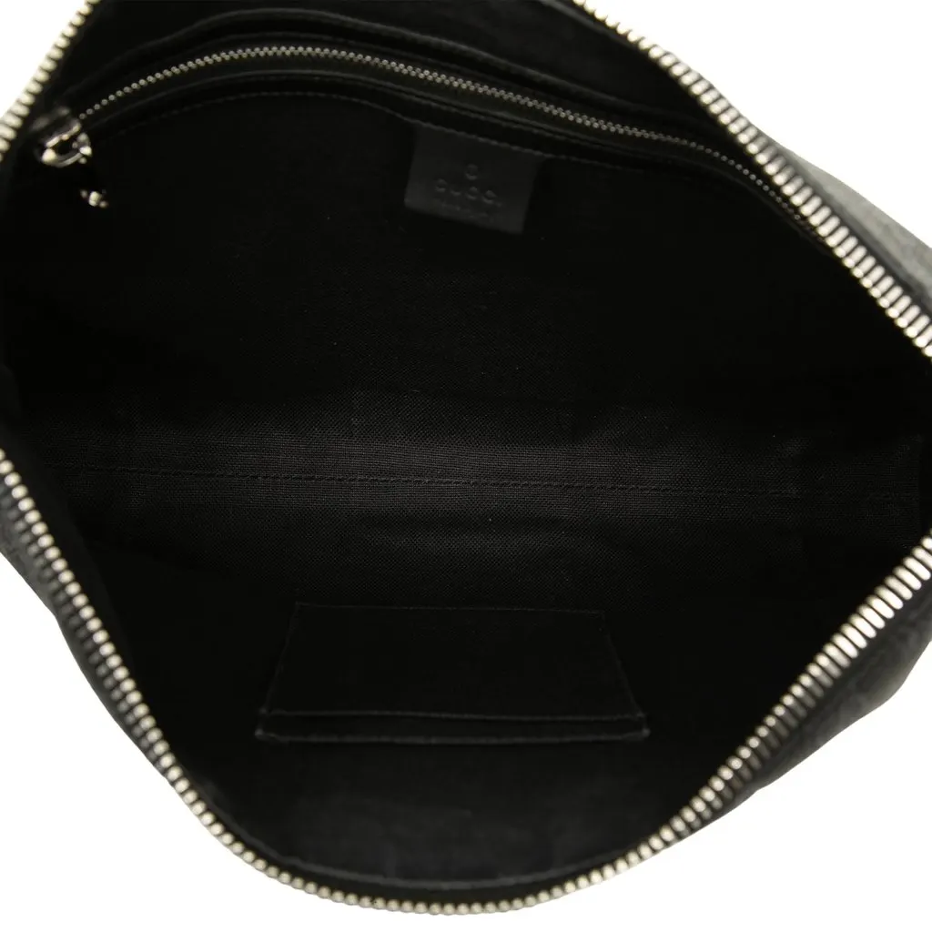 Gucci GG Supreme Web Crossbody Black Canvas Good - Model View
