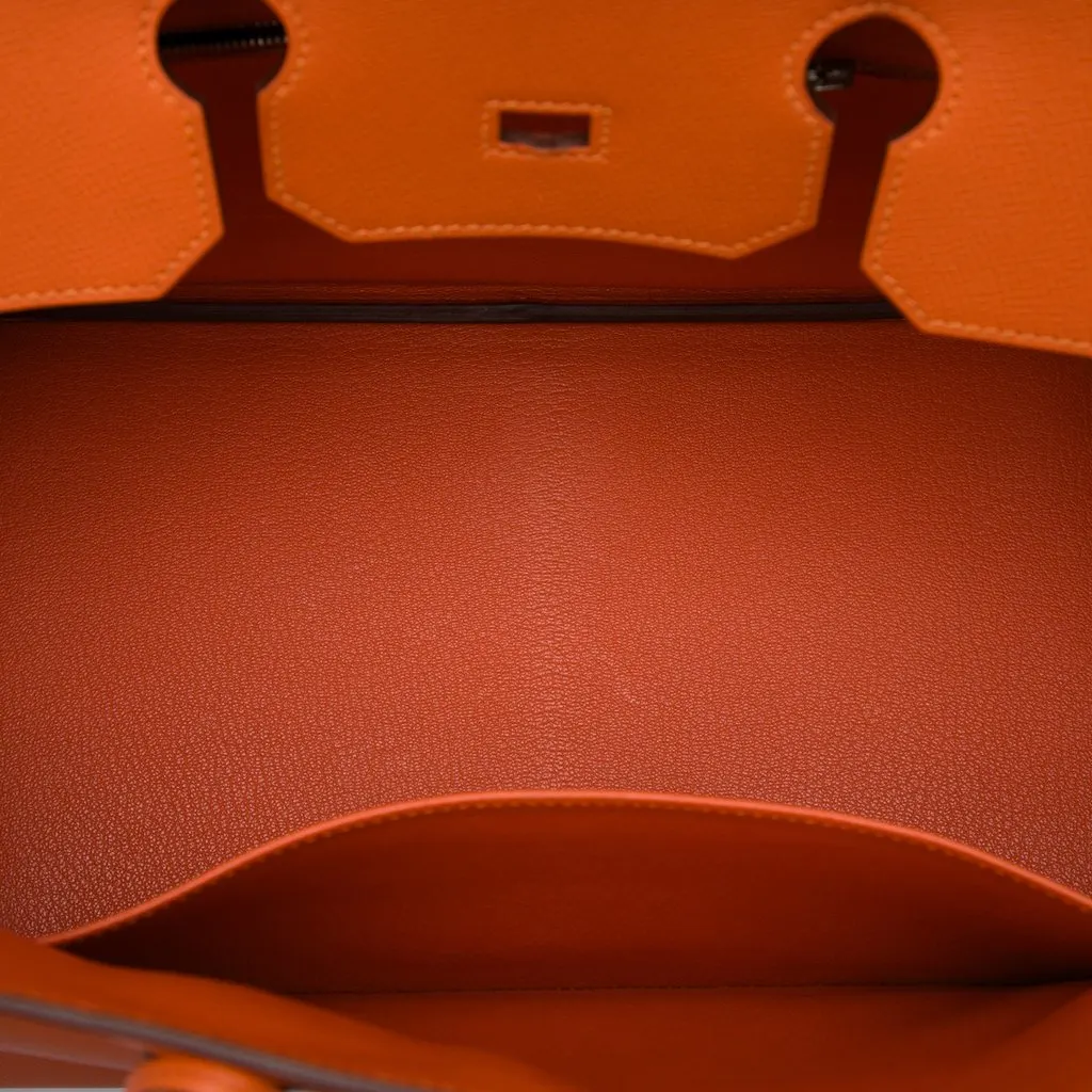 Hermès Epsom Birkin Retourne 35 Orange Leather Very good - Model View