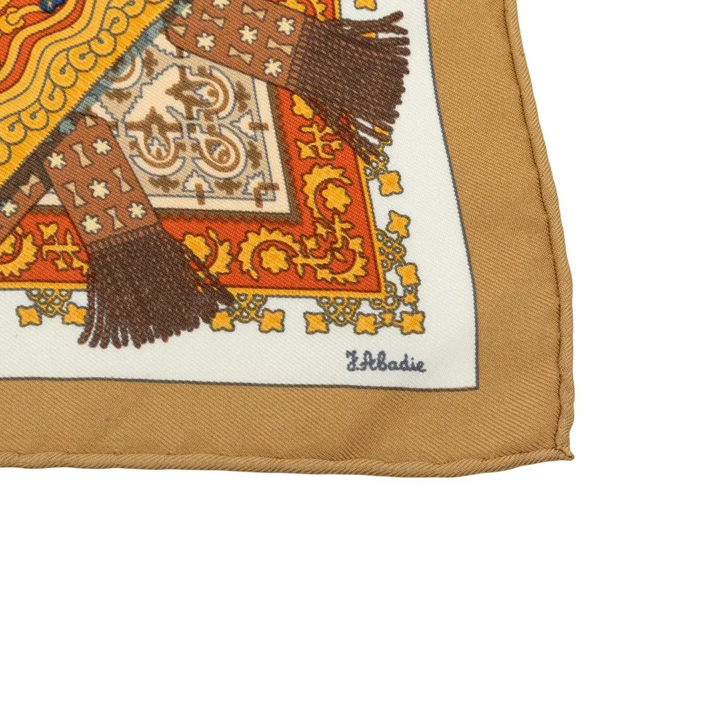 Hermès Brins D Or Silk Scarf 45 Orange Silk Very good - Inside View