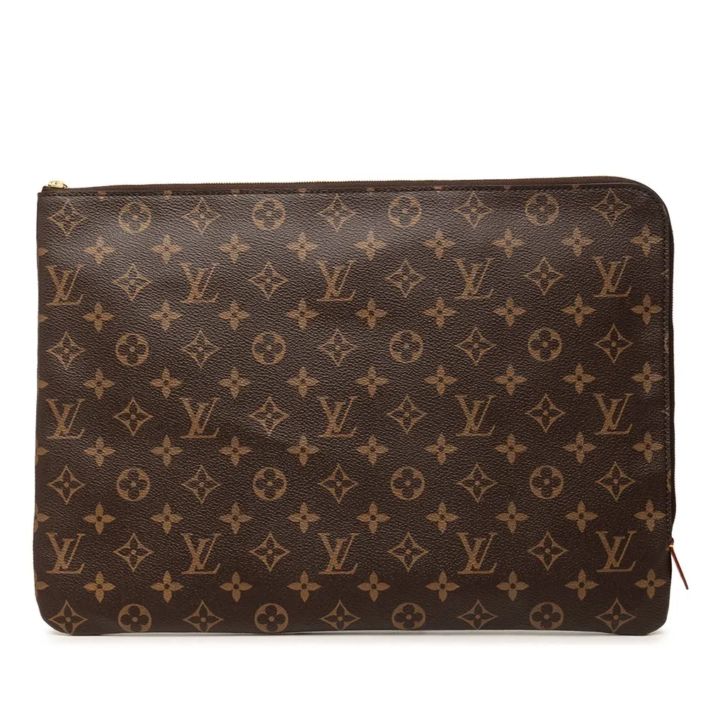 Louis Vuitton Monogram Etui Voyage GM Brown Very good - Front View