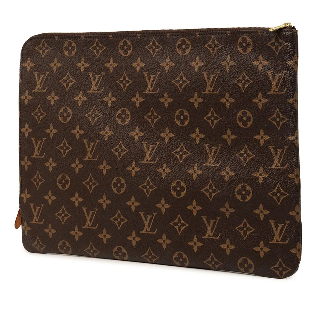 Louis Vuitton Monogram Etui Voyage GM Brown Very good - Back View