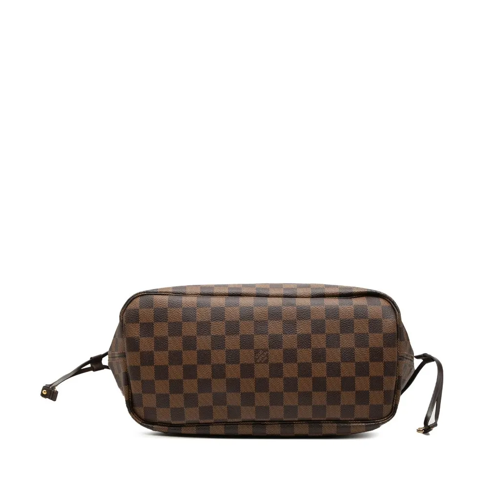 Louis Vuitton Damier Ebene Neverfull MM Brown Canvas Good - Inside View