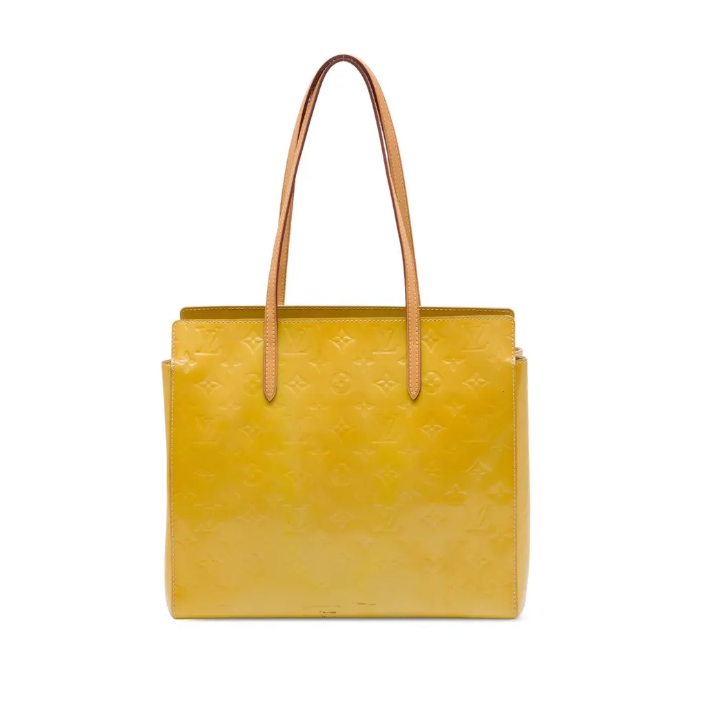 Louis Vuitton Monogram Vernis Catalina East West Yellow Leather Very good - Front View