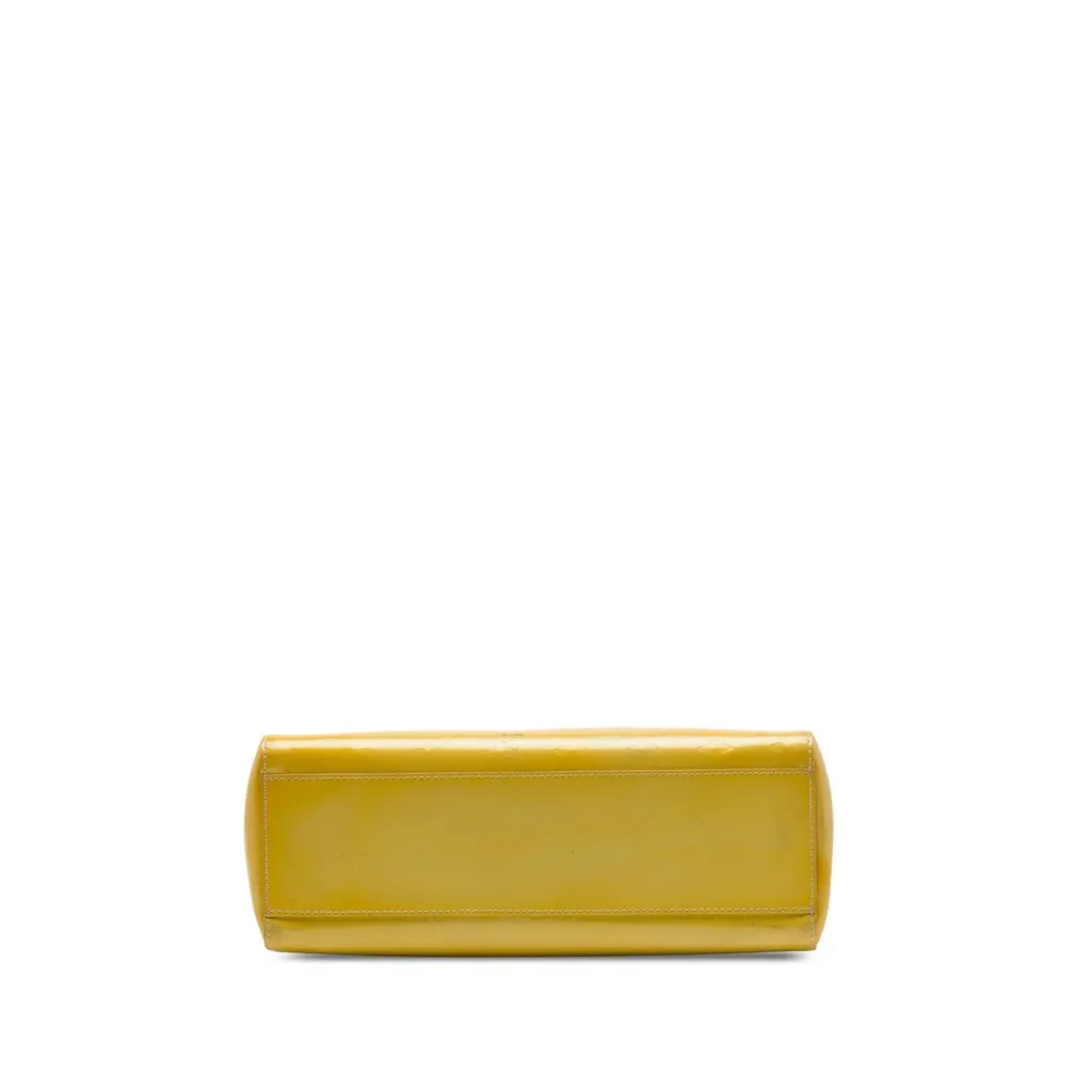 Louis Vuitton Monogram Vernis Catalina East West Yellow Leather Very good - Inside View