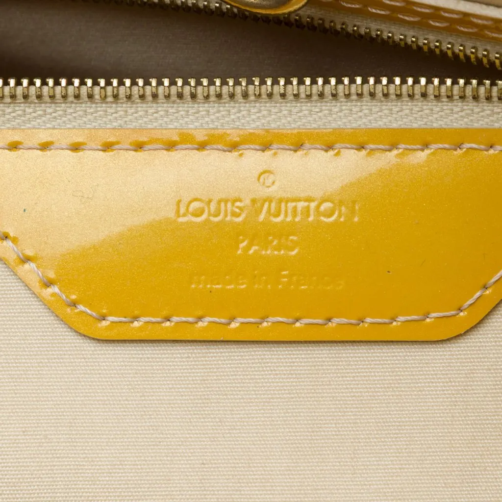 Louis Vuitton Monogram Vernis Catalina East West Yellow Leather Very good - Box View