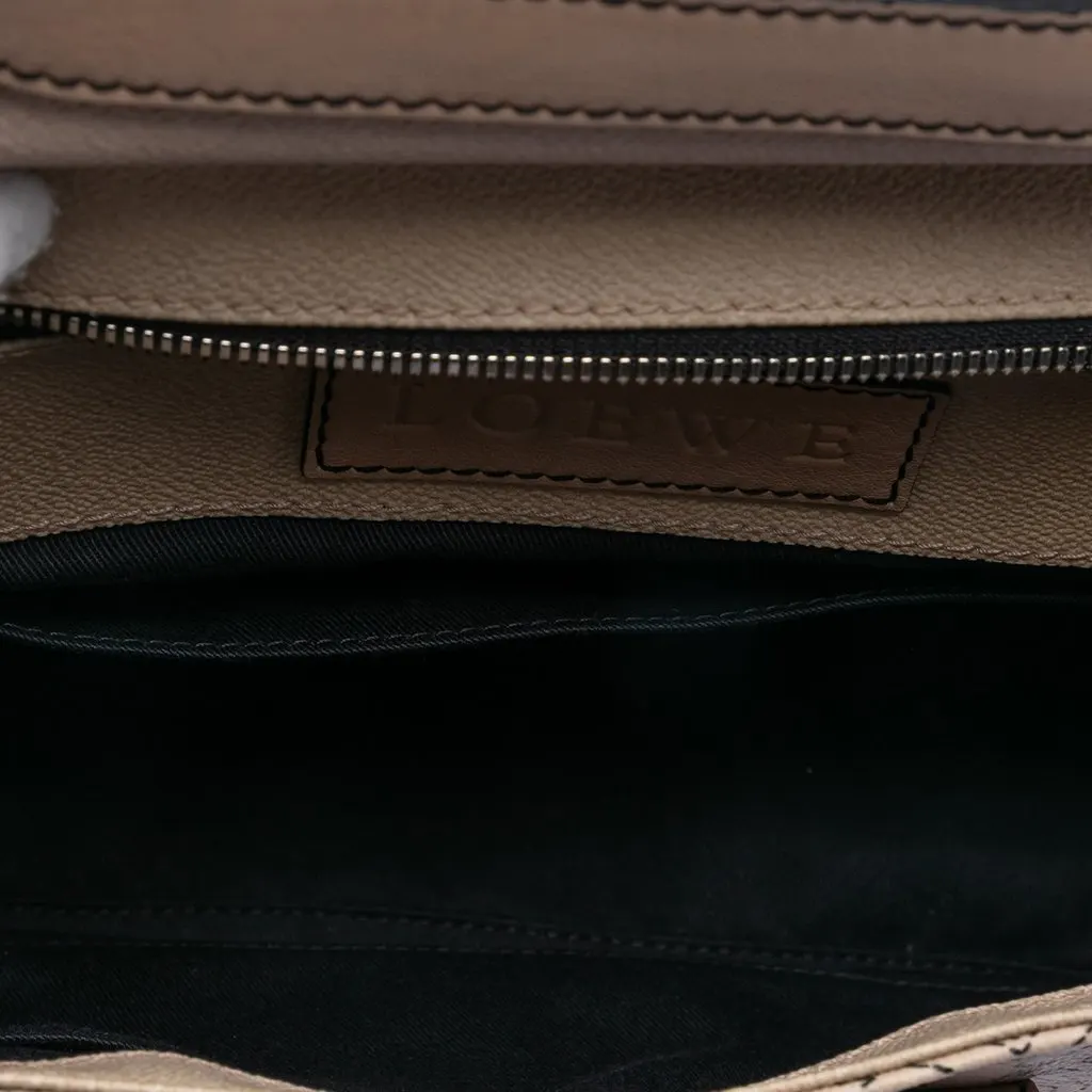 Loewe Anagram Coated Canvas Kite Satchel Brown Very good - Model View
