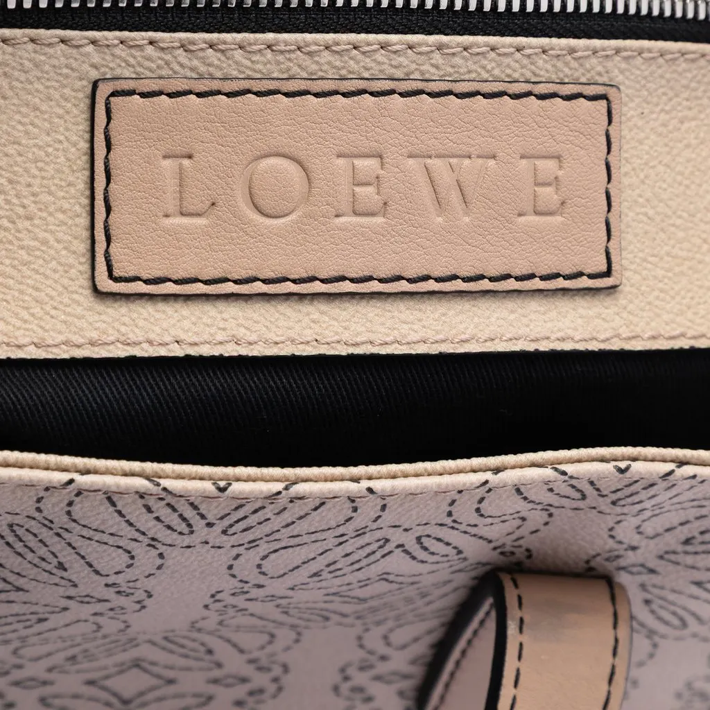 Loewe Anagram Coated Canvas Kite Satchel Brown Very good - Box View