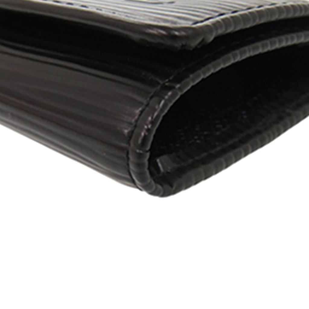 Louis Vuitton ケース 黒 レザー Louis Vuitton Epi Multicles 4 Key Holder Black Leather