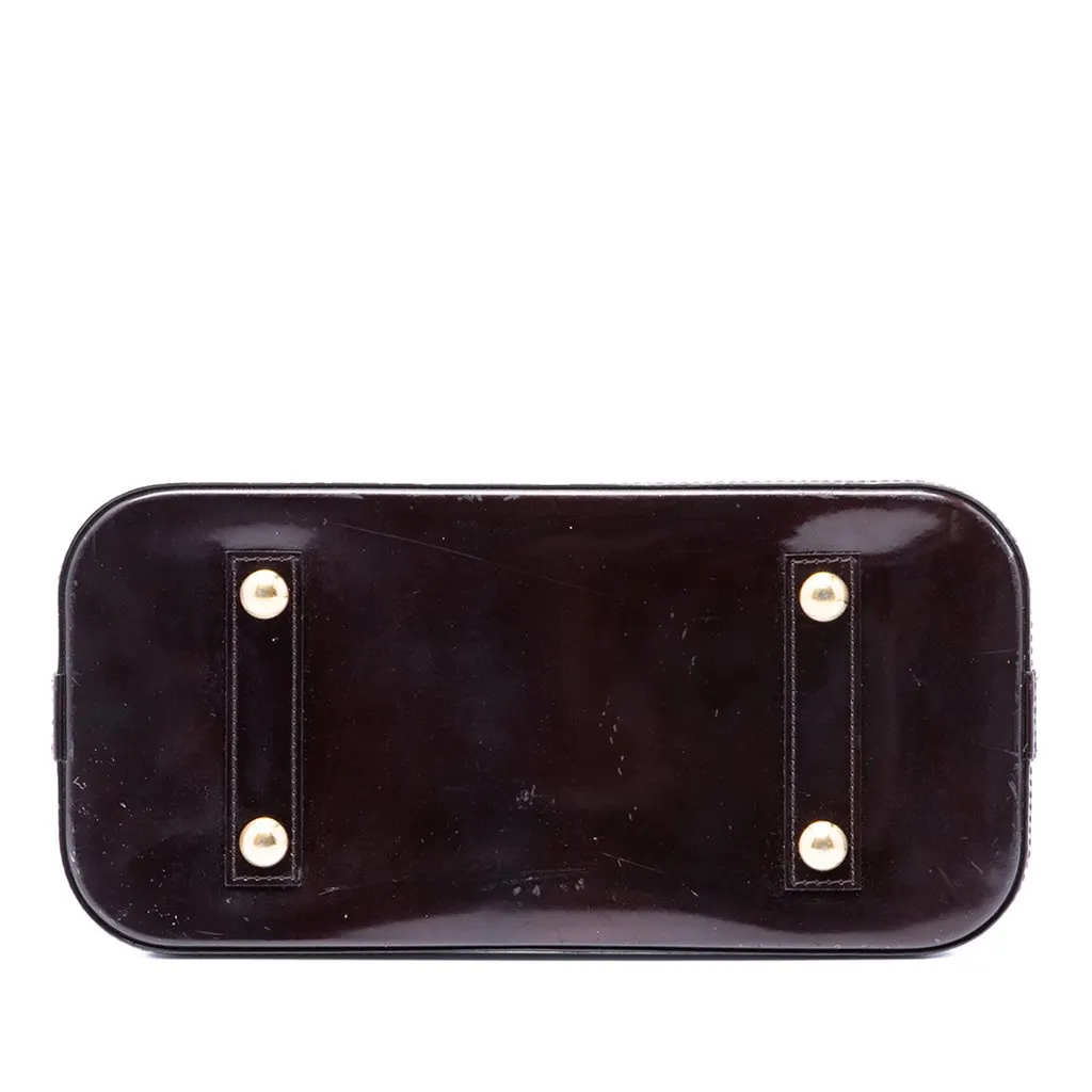Louis Vuitton Monogram Vernis Alma PM Purple Leather Very good - Inside View