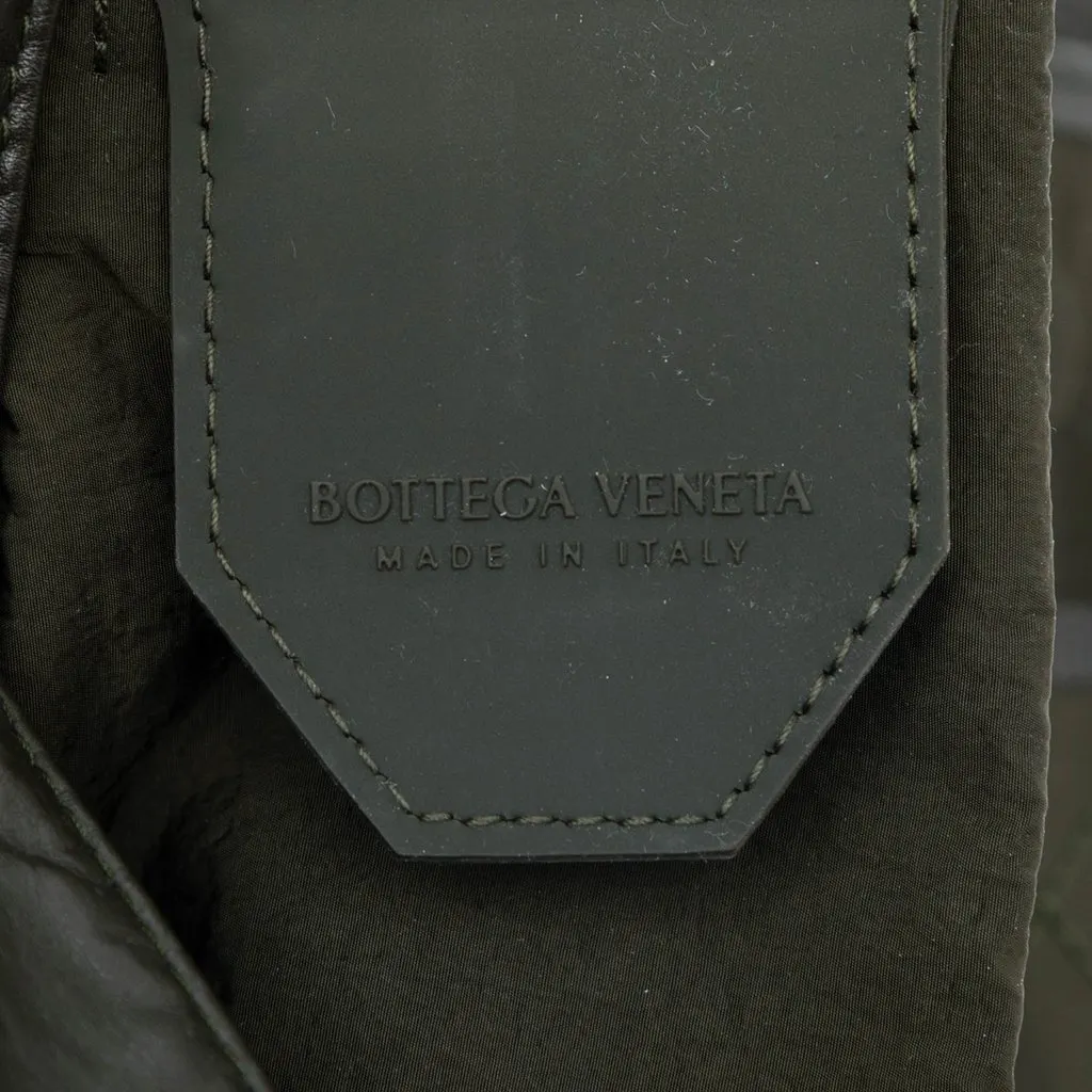 Bottega Veneta Paper Calfskin Intrecciato Cassette Belt Bag Brown Leather Very good - Box View