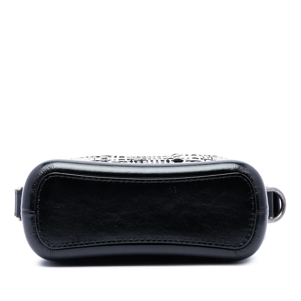 Chanel Small Tweed Gabrielle Crossbody Black Tweed Very good - Inside View