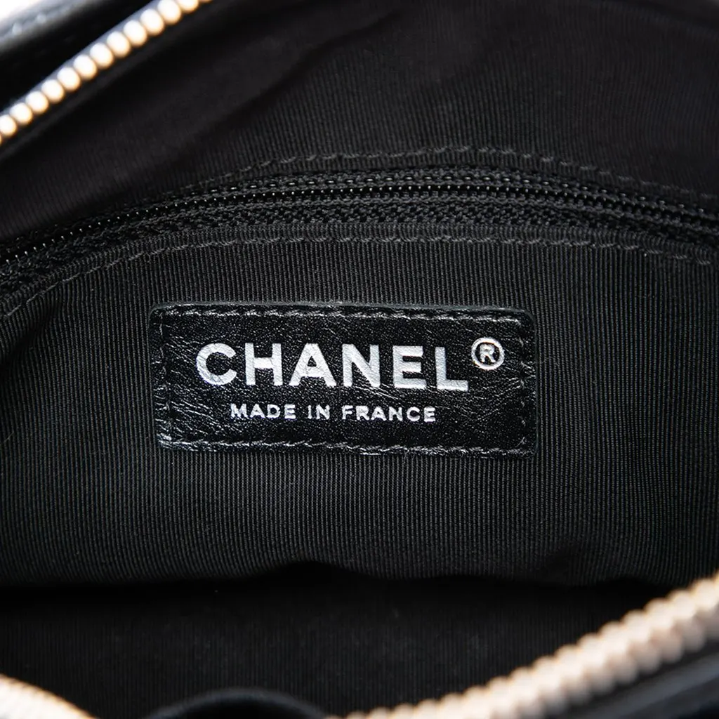 Chanel Small Tweed Gabrielle Crossbody Black Tweed Very good - Box View