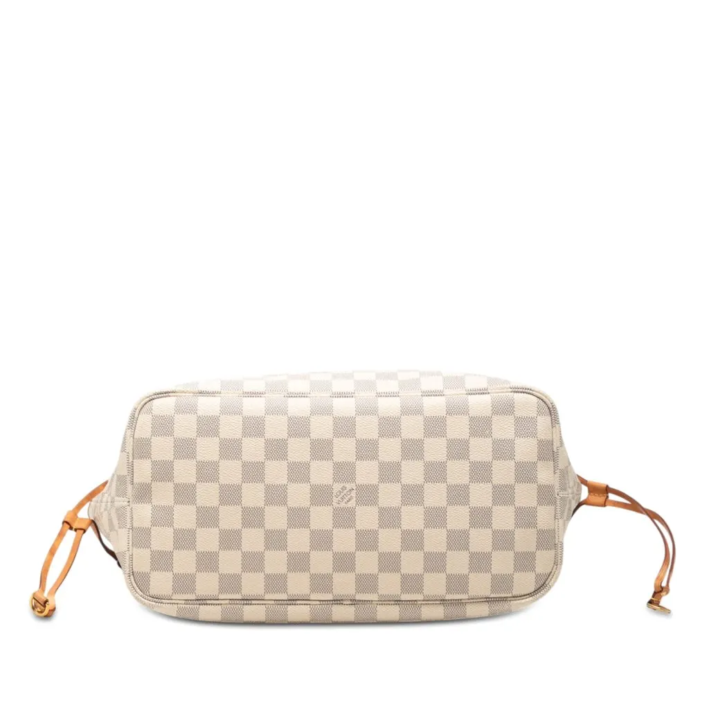 Louis Vuitton Damier Azur Neverfull MM White Very good - Inside View