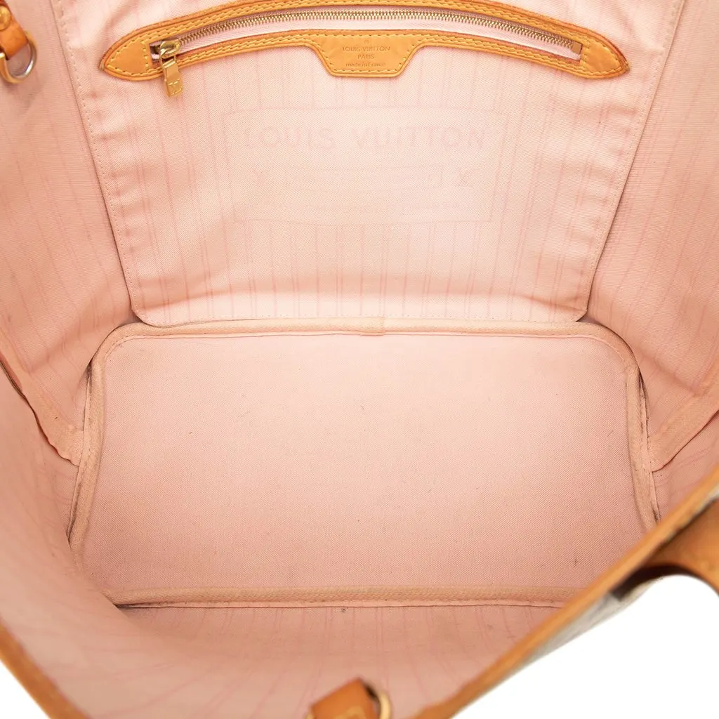Louis Vuitton Damier Azur Neverfull MM White Very good - Model View