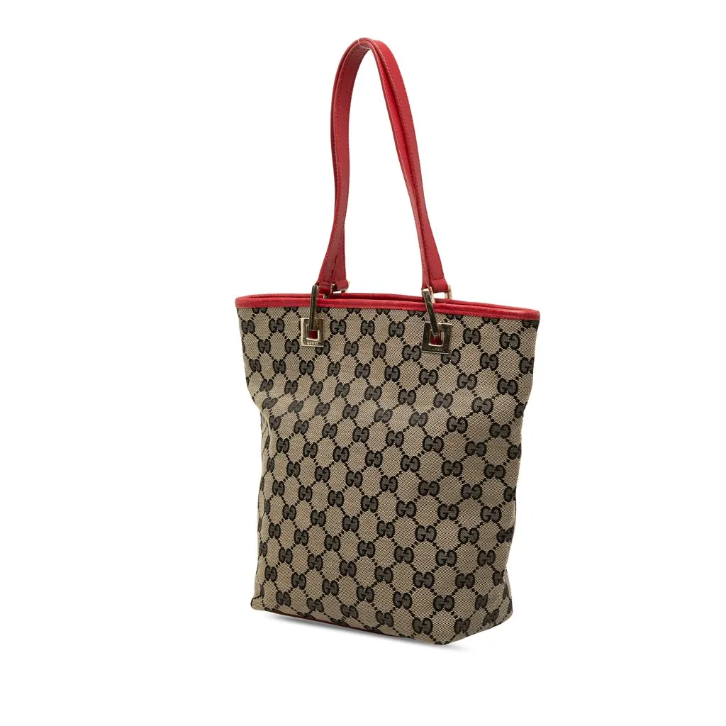 Gucci GG Canvas Tote Beige Canvas Very good - Back View