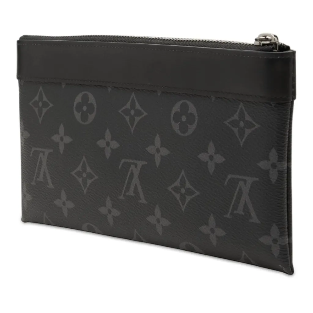 Louis Vuitton Monogram Eclipse Pochette Discovery PM Black Canvas Very good - Back View