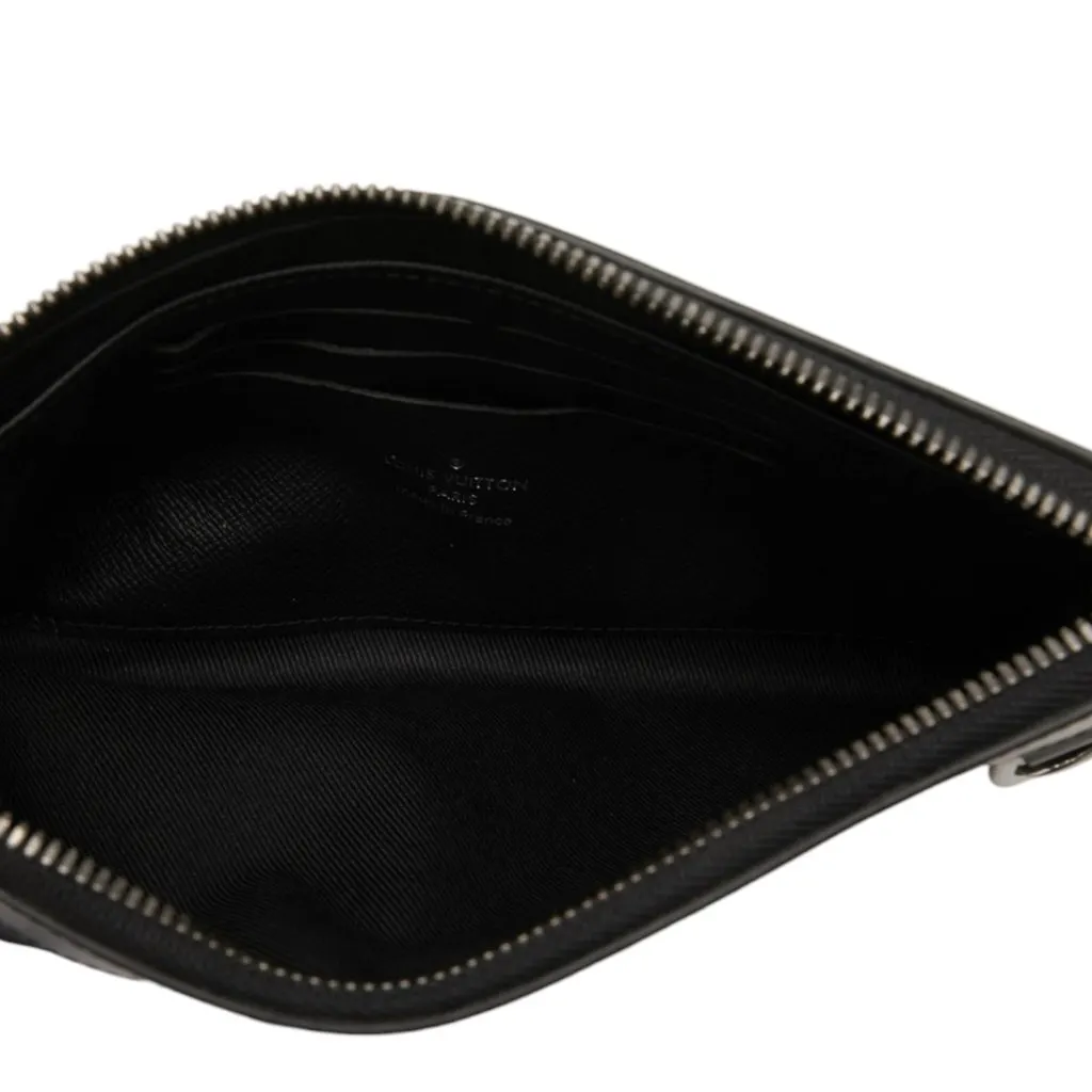 Louis Vuitton Monogram Eclipse Pochette Discovery PM Black Canvas Very good - Model View