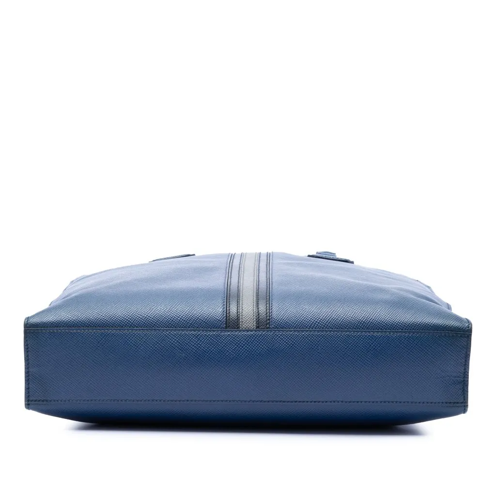 Prada Saffiano Lux Tote Blue Leather Very good - Inside View