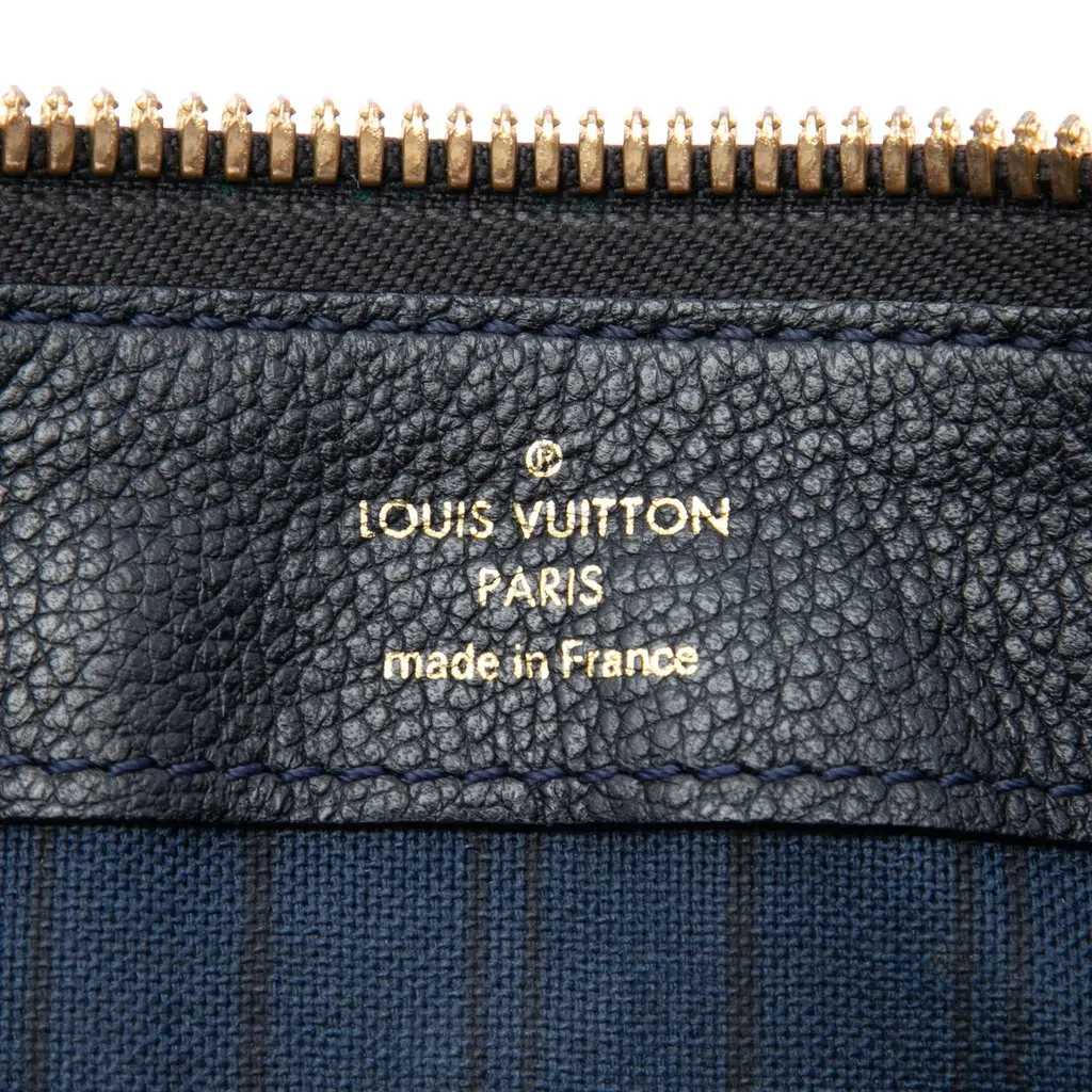 Louis Vuitton Monogram Empreinte Petillante Blue Leather Very good - Box View