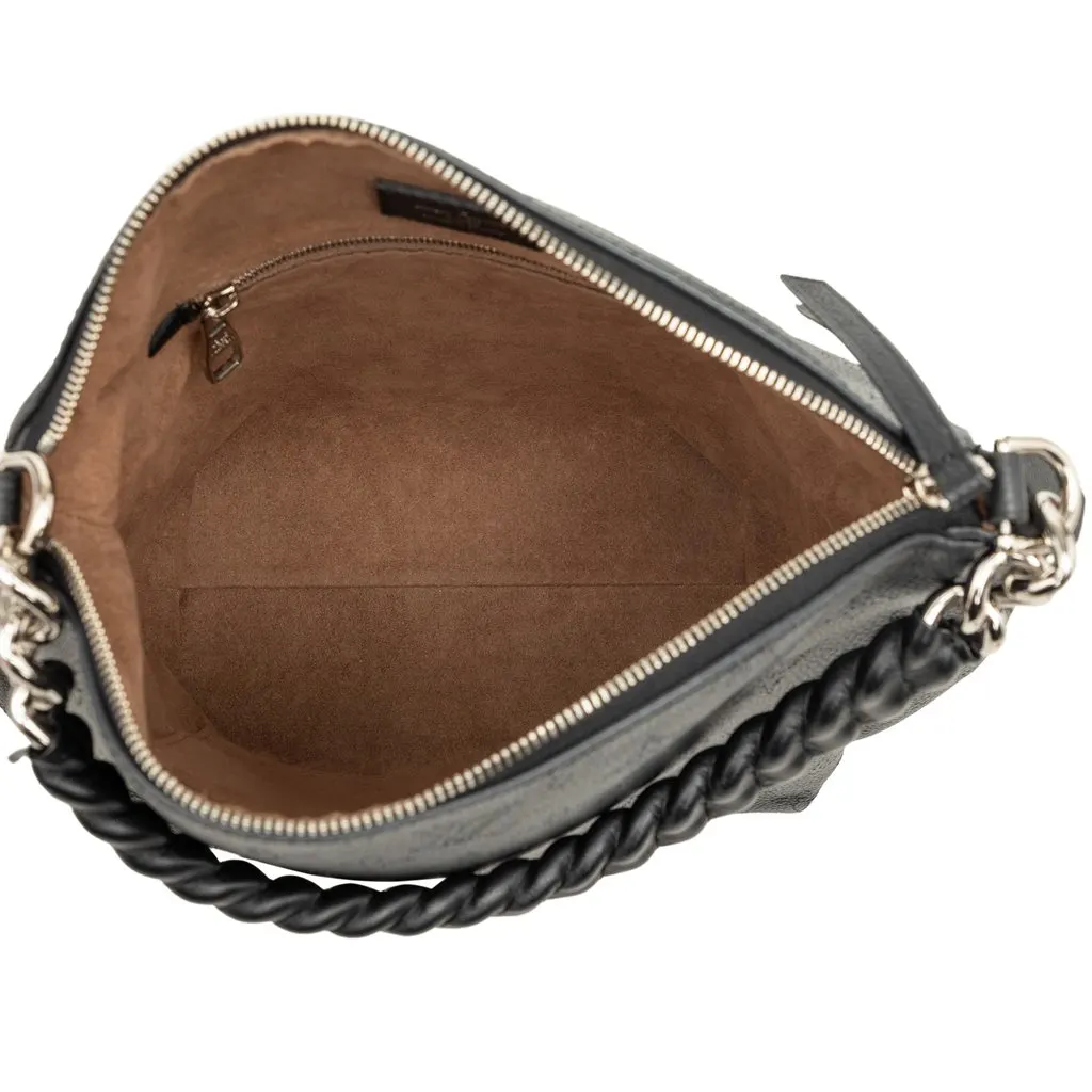 Louis Vuitton Monogram Mahina Babylone Chain BB Black Leather Very good - Model View